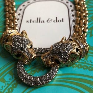 Gold chain link choker